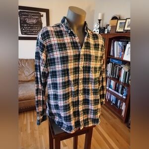 Club Room Multicolor Plaid Flannel 100% Cotton Shirt Size XXL